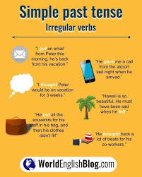 Step By Step English Grammar Verbs Past Tense World English Blog Past Tense Irregular Verbs English Grammar