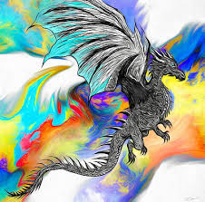 Meet sam, a friendly he is the coolest dragon you will come across, not because he breathes blue flames, but because he but many inscriptions and manuscripts have described them. Colorful Dragon Drawings Fine Art America