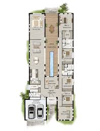 Floor Plan Friday Pool In The Middle Narrow Block