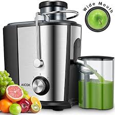Offerta Di Oggi Aicok Centrifugeuse Fruits Et Legumes Centrifugeuse De Bouche Large Acier Inoxydable De C Fruit And Vegetable Juicer Juice Extractor Juicer