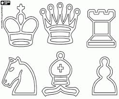 Illustratie van vector illustratie kleurplaat van een jonge koning draagt ??een kroon en lachend. Kleurplaten Schaken Kleurplaat