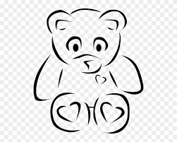 How to draw gangsta spongebob squarepants. Nice Design Teddy Bear Outline Clip Art At Clker Com Teddy Bear Clip Art Free Transparent Png Clipart Images Download