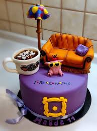 Friends By Majka Maruska Friends Birthday Cake Friends Cake Crazy Cakes