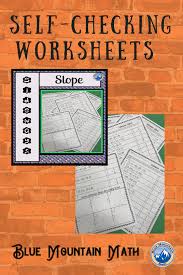Slope From Two Points Worksheets Algebra Projects Fun Math Writing Equations