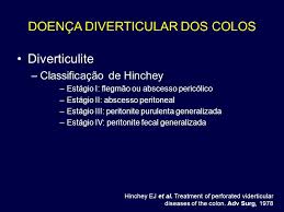 E john hinchey, y se diseño para clasificar las complicaciones que se pueden desarrollar en la enfermedad diverticular que abarcan abscesos y peritonitis. Doencas Do Colo Prof Carlos Henrique Marques Dos Santos Ppt Video Online Carregar