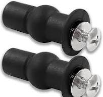 Moicstiy 2 Pcs Toilet Seat Hinges Screws Expanding Rubber ...