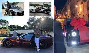 Cr7 usually doesn't stick with the same car for too long, and he has a private garage with plenty of space. Life In The Fast Lane Cristiano Ronaldo S Ever Growing Garage Of Supercars Daily Mail Online