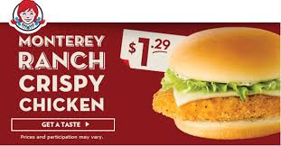 Wendy S Monterey Ranch Crispy Chicken Sandwich Is Back Fast Food Watch