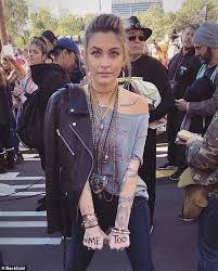 Paris jackson has a lot of tattoos for someone so young. Paris Jackson Tattoos Herself And Then Pokes Fun Of New Nigel Thornberry Ink On Instagram Daily Mail Online