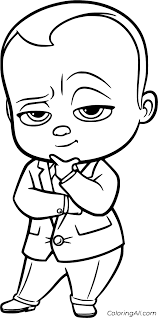 If your child loves interacting. Boss Baby Coloring Pages Coloringall