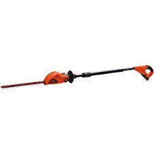 Black decker lht2220b 20v bare max lithium ion cordless hedge trimmer bare tool. Black Decker 20v Max Cordless Pole Hedge Trimmer 18 Inch Lpht120 Power Hedge Trimmers Garden Outdoor Amazon Com