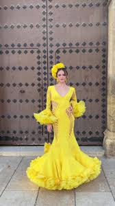 Vestido de Flamenca Amarillo por Teressa Ninú Atelier