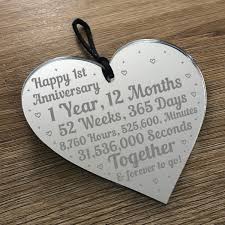 Such a unique & meaningful gift for him on your anniversary, wedding or even your 1st paper anniversary. 1st Anniversary Gift For Him Her 1st Wedding Anniversary Heart