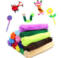 Glitter Silver Glitter Green Chenille Stems Pipe Cleaners Twist Fuzzy Wire  for Flower Making DIY