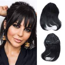 The eboy haircut works on a variety of levels mostly depending on the length. Amazon Com Mtai Bangs Hair Clip In Bangs Human Hair Thick Bangs Fringe With Temples For Women Real Hair Pieces Clip On Bangs Hair Extensions Natural Black Beauty Personal Care