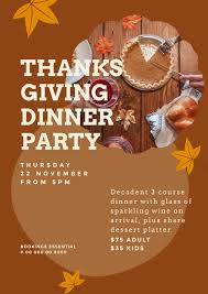 Download high quality dinner clip art from our collection of 65,000,000 clip art graphics. Thanksgiving Dinner Party Template Poster Easil