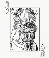 Please enter a valid quantity. Lesbian Queen Playing Card Tattoo Design Kissing Round The World Magazine