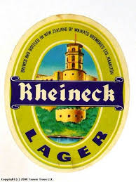 Labels Rheineck Lager Waikato Breweries Ltd Hamilton Waikato New Zealand Vintage Beer Labels Beer Label Beer Bottle Labels