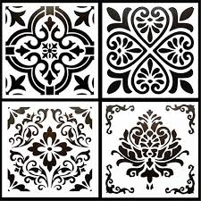 Maybe you would like to learn more about one of these? 4pcs Pack 15 15cm Diy Home Painting Vintage Flower Pattern Stencil Template For Tile Floor Furniture Painting Decorative Home Aliexpress