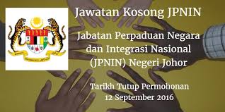 Jabatan Perpaduan Negara Dan Integrasi Nasional Negeri Johor Jawatan Kosong Jpnin 12 September 2016 Jabatan Perpaduan Negara Dan Integrasi Negara Okay Gesture