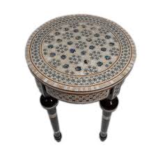 Check out our moroccan coffee table selection for the very best in unique or custom, handmade pieces from our coffee & end tables shops. Handmade Mother Of Pearl Round Moroccan Side Table