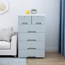 Great savings & free delivery / collection on many items. Nafenai Plastic Drawers Dresser Storage Cabinet With 6 Drawers Closet Drawers Tall Dresser Organizer For Clothes Playroom Bedroom Furniture Blue Grey Pricepulse