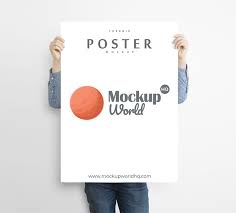 Man Holding Poster Mockup Poster Mockup Mockup Poster