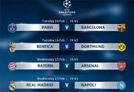 The stage is set for an electric encounter as thomas tuchel takes on his former german club for the first time in ucl. Uefa Champions League Week 1 Round Of 16 Fixtures Vanguard News