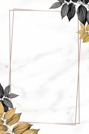 Download Premium Vector Of Gold Frame With Foliage Pattern On Marble Gold Wallpaper Background Flower Background Wallpaper Flowery Wallpaper