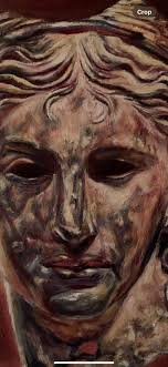BRONZE GODDESS HEAD Painting