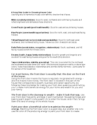 You can download all the image about home and design for free. Doc A Feng Shui Guide To Choosing House Color Jay Chieng Academia Edu