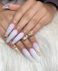 Acrylic powder milky white liquid blue. Pinterest Lulsavbbg Acrylic Nail Set Best Acrylic Nails Ballerina Nails Designs