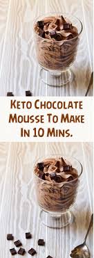 Keto Chocolate Mousse To Make In 10 Mins In 2020 Keto Chocolate Mousse Chocolate Mousse Chocolate Mousse Recipe
