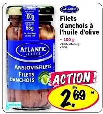 Promotion Lidl Filets D Anchois A L Huile D Olive Atlantic Alimentation Valide Jusqua 4 Promobutler