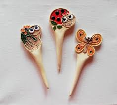 Blumenstecker Dekostecker Garten Beet Set 3 Stuck Blumenstecker Garten Blumen