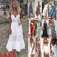 Women Summer Autumn Half Sleeve Boho Print Short Dress Party Cocktail Sundress Sundress Ideas Of Sun Maxi Dress Cocktail Maxi Dress Evening Boho Maxi Dress