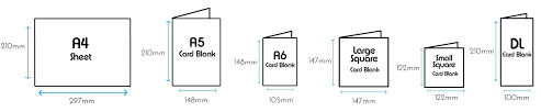Choose any paper size and any unit length to show its dimensions. A Size Guide For Our Card Envelope And Paper Supplies The Paperbox