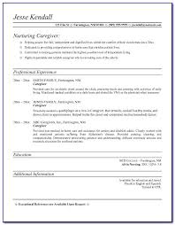 caregiver resume template vincegray2014