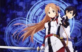 Sword art online yuuki asuna, anime, anime girls, simple background. Wallpaper Sword Art Online Yuuki Asuna Kirigaya Kazuto Images For Desktop Section Syonen Download