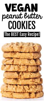 The Best Soft And Chewy Vegan Peanut Butter Cookies Vegan Peanutbutter Veganpean Vegan Peanut Butter Cookies Peanut Butter Cookie Recipe Vegan Peanut Butter