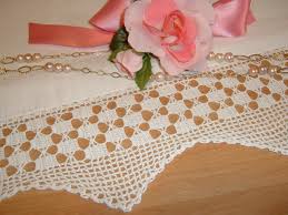 Cocousm womens embroidered cotton lace handkerchiefs pack bulk. Lace For Crochet Border Border With Chequered Motifs White Cotton Lace To Apply Shabby Chic Style Custom