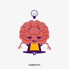 ضوء لمبة تأمل الدماغ كرتون التفكير cartoon meditation smurfs
