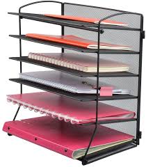 Check spelling or type a new query. Amazon Com Easepres 6 Tier Mesh Desktop File Organizer Document Letter Tray Holder For Office Or Home Black Office Products