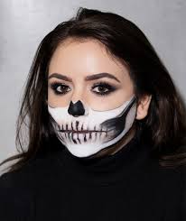 The hat is sometimes red, sometimes orange and sometimes yellow. Easy Skeleton Makeup Tutorial Perfect Half Skull How To Glamour