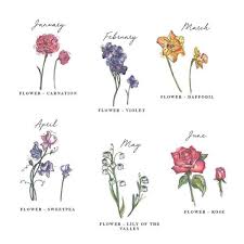 Birth Month Flower Grow Kit Australia Birth Month Flower Couple Cushion Cover Hardtofind