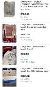 On march 4, square, inc. Complex Music S Tweet Kanye West Donda Merch Has Already Hit Ebay Trendsmap