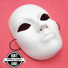 White Paint Decorate Your Own Face Mask Party By Fancygoods 5 00 Millinery Supplies White Paints Mask