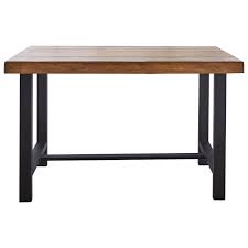 Bring home bistro style with a metal counter height dining table with a marble look table top. Steve Silver Landon Contemporary Counter Height Table With Iron Base Wilcox Furniture Pub Tables