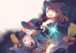 Anime Little Witch Academia Atsuko Kagari Sucy Manbavaran Lotte Yanson Papel De Parede Anime Bruxa Anime Desenhos De Anime