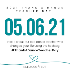 May 04, 2021 · national teacher day 2021: National Dance Education Organization Ndeo Save The Date After Such A Uniquely Difficult Year Dance Teachers Deserve Our Gratitude And Public Appreciation Now More Than Ever Ndeo Urges Dance Enthusiasts